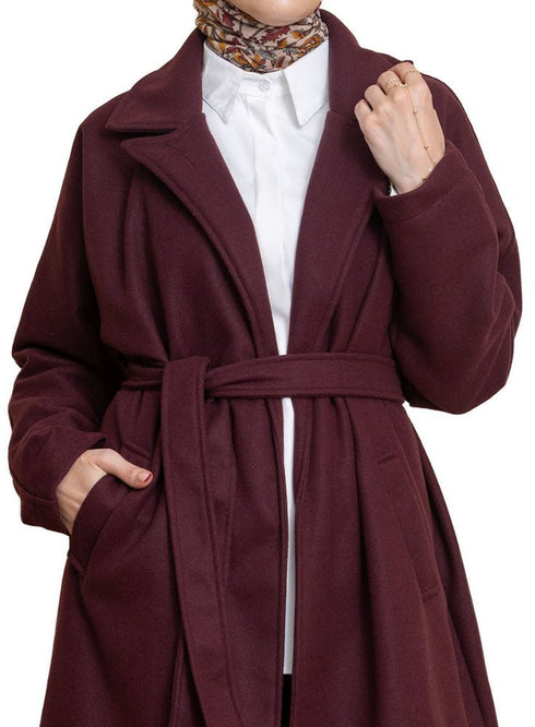 Violet RD - Long Feather Coat - Khotwh