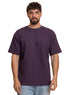 Violet Squares O.S Round T-Shirt - Khotwh