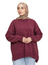 Violet Velvet V - Over Size Pullover - Khotwh