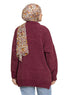 Violet Velvet V - Over Size Pullover - Khotwh