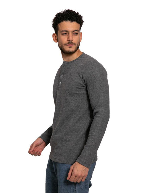 W - Forest Grey Henley - Khotwh