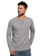 W - Grey Henley - Khotwh