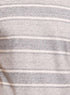 W - Grey Striped Round T-shirt - Khotwh
