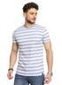 W - Lavander Striped Round T-Shirt2 - Khotwh