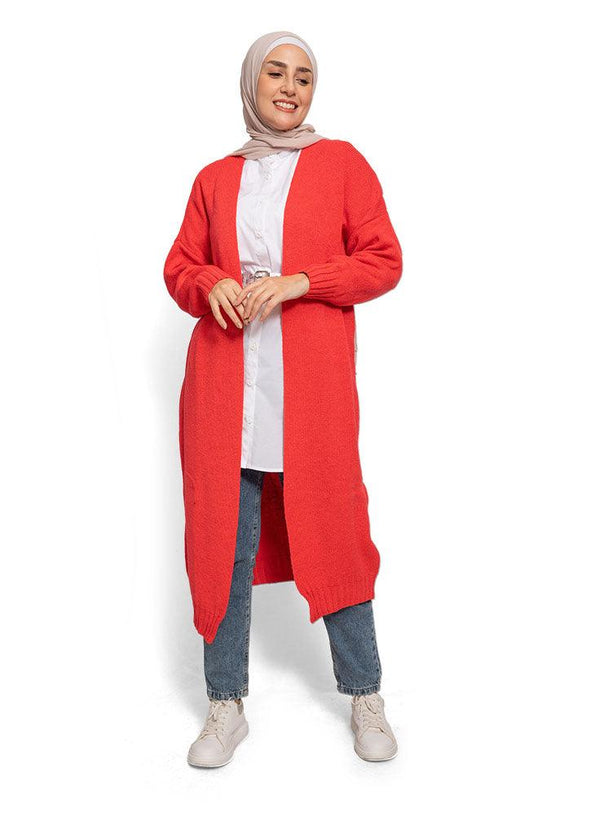 Watermelon Knit - Long Cardigan One Size - Khotwh