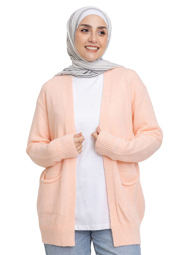Rose Basic Pocket Cardigan