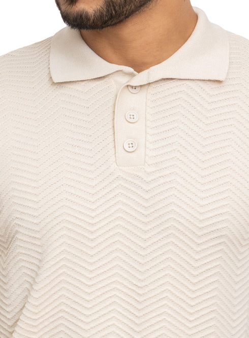 Latte Design 1157Knit Polo Neck-T-Shirt