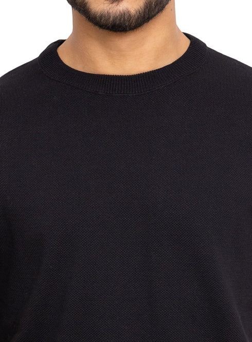 Black Design 1151Knit Rount T-Shirt