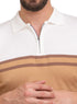 تي شيرت بولو مضفر - تصميم 1019 -بيج*اوف وايت