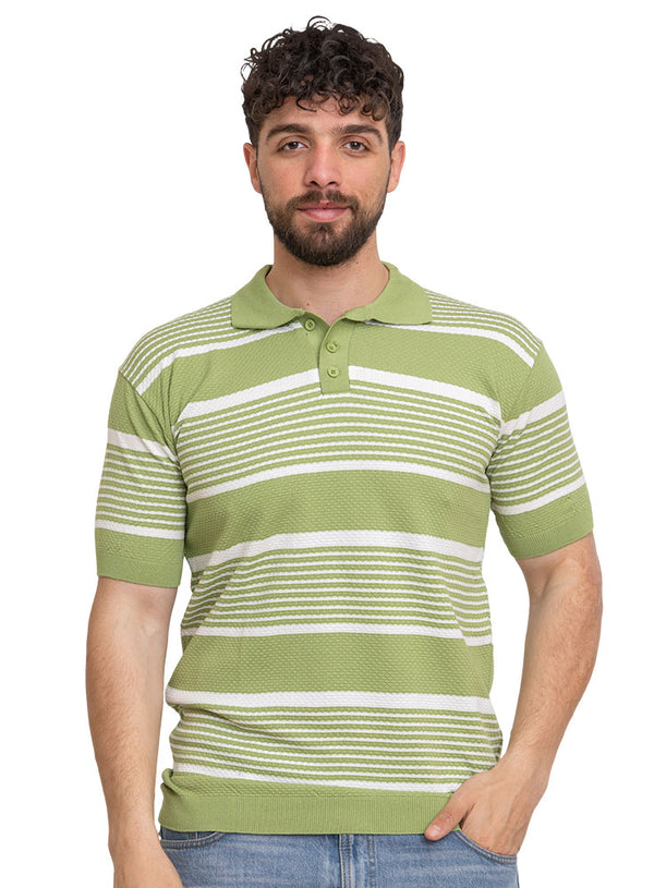 تي شيرت بولو مضفر - تصميم 1169 -مينت