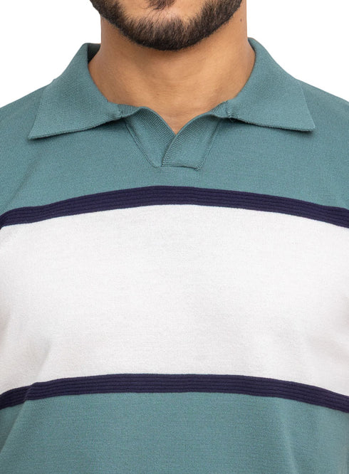 Cactus Design 01004Knit Polo Neck S-T-Shirt