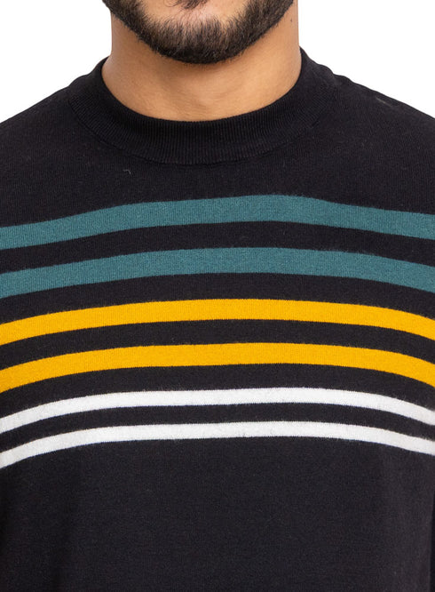 تي شيرت مطبوع - تصميم 7522- أسود