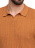 Camel Design 7533Knit Polo Neck S-T-Shirt