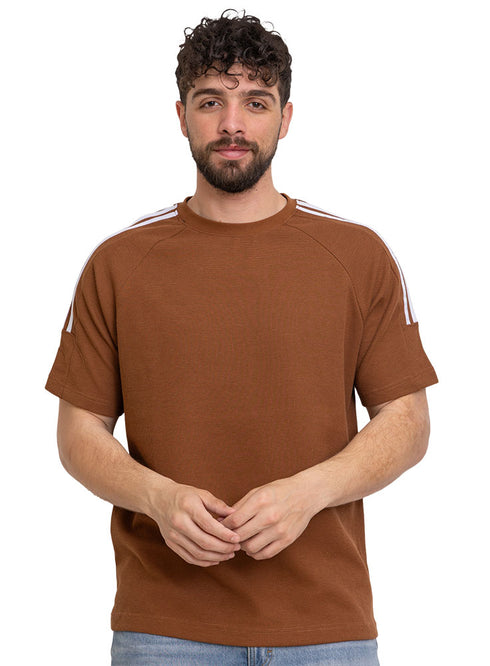 تي شيرت أوفر سايز مطبوع - تصميم 8000- وود