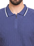 Indigo Design 7528Knit Polo Neck S-T-Shirt