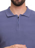 Indigo Design 7545Knit Polo Neck S-T-Shirt