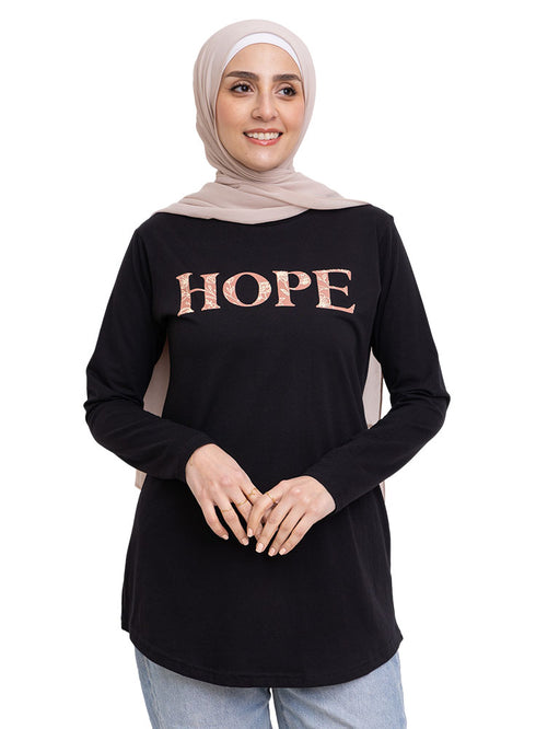 Black Printed Long-Sleeve Design 8