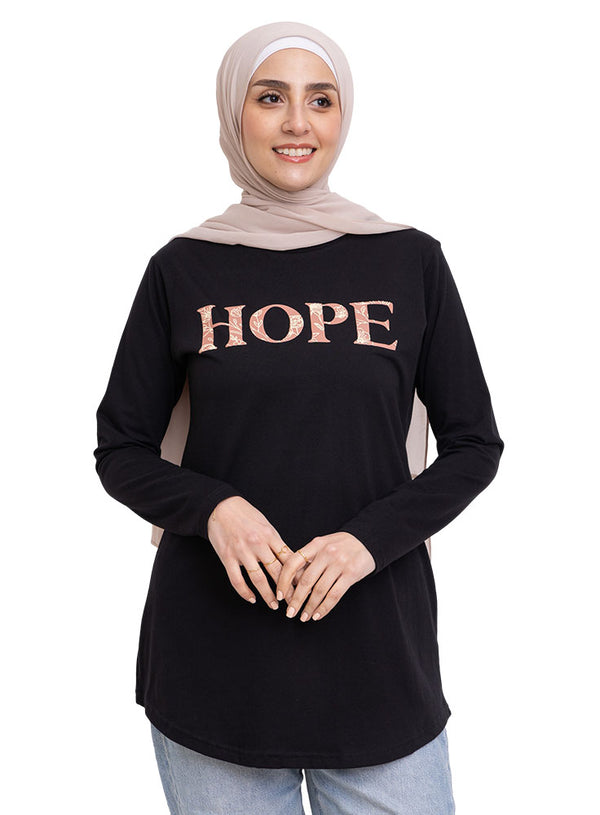 Black Printed Long-Sleeve Design 8