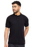 Black Design 01007Knit Polo Neck-T-Shirt