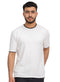 تي شيرت تريكو بولو مطبوع - تصميم 1012- أبيض