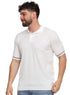 White Design 1161Knit Polo Neck-T-Shirt