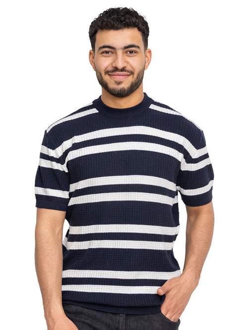 Black Design 7538Knit Rount T-Shirt