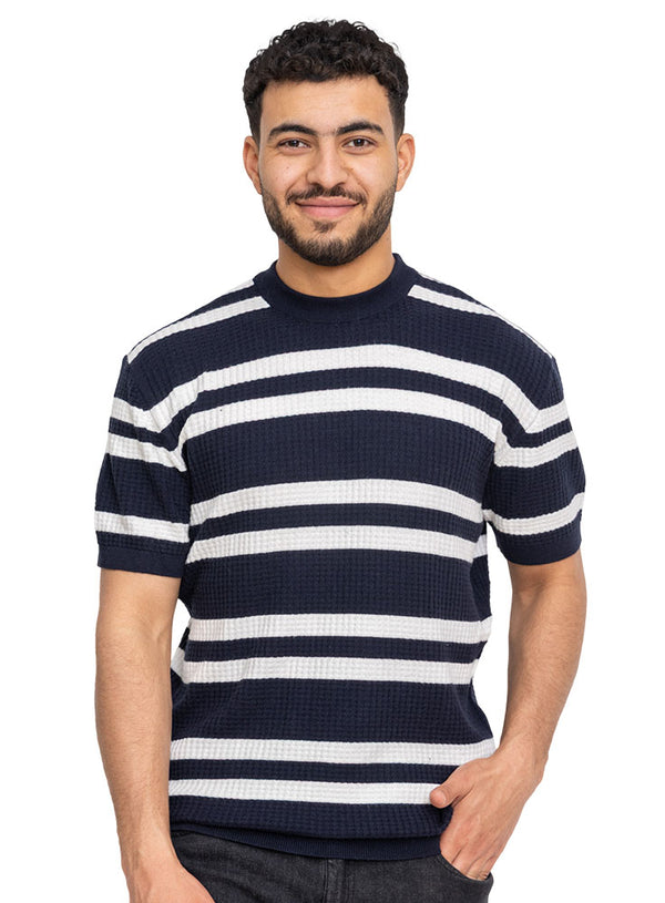 Black Design 7538Knit Rount T-Shirt