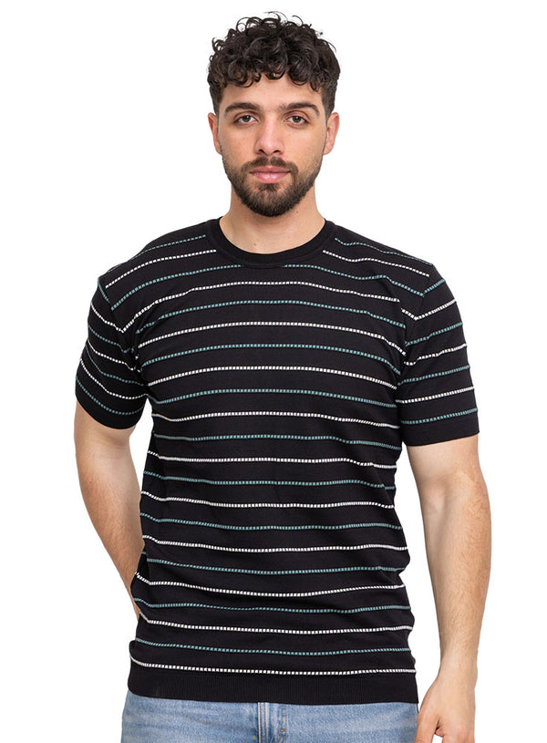 Black Design 01006Knit Rount T-Shirt