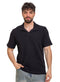 Black Squares Polo Neck T-Shirt