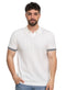 White Design 7533Knit Polo Neck S-T-Shirt
