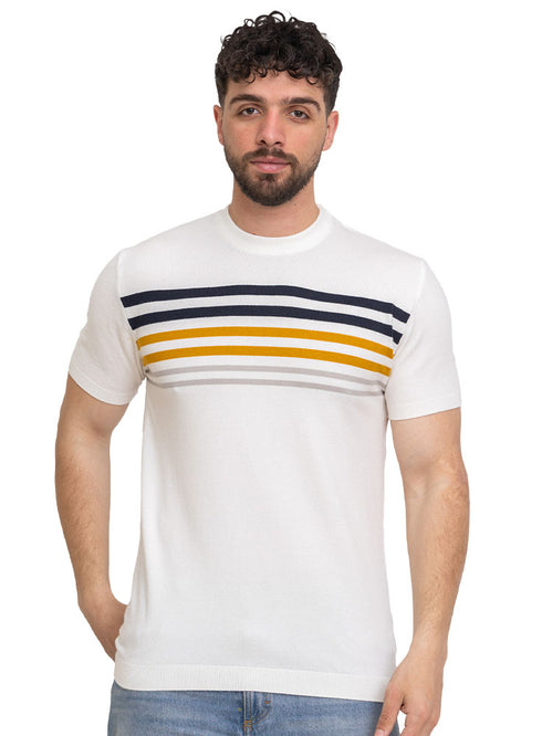 تي شيرت مطبوع - تصميم 7522- أبيض