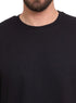 Black Regular Round T-shirt