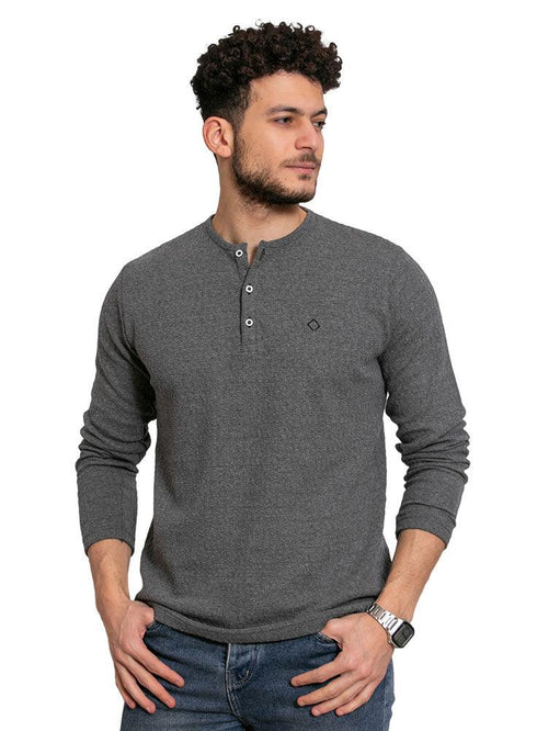 W.Forest Grey Henley - Khotwh