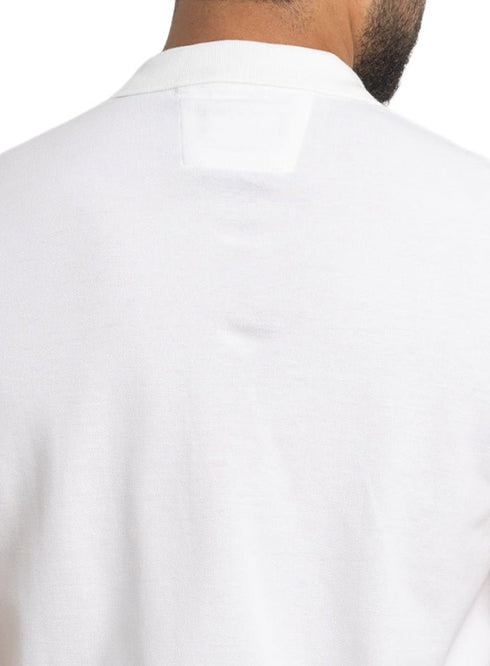 White Basic Polo - Khotwh