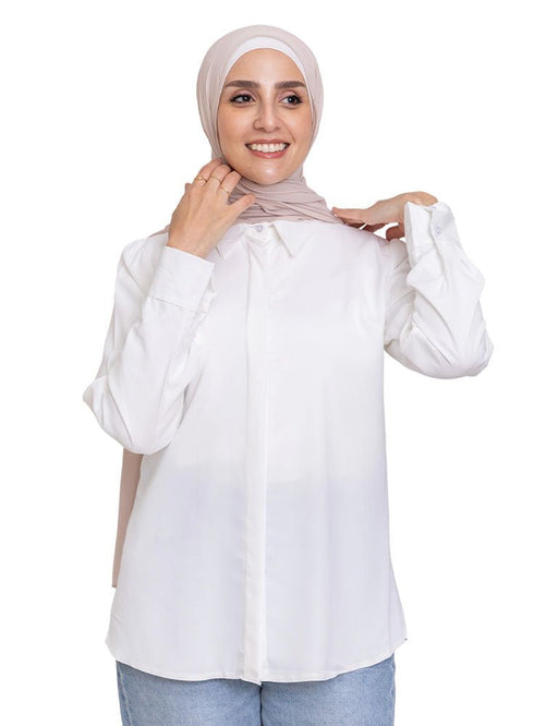 White Basic Shirt - Khotwh