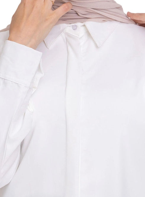 White Basic Shirt - Khotwh