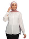 White Classic Collar Blouse - Khotwh