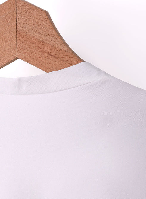 White Cur - Sleeveless Basic Shirt - Khotwh