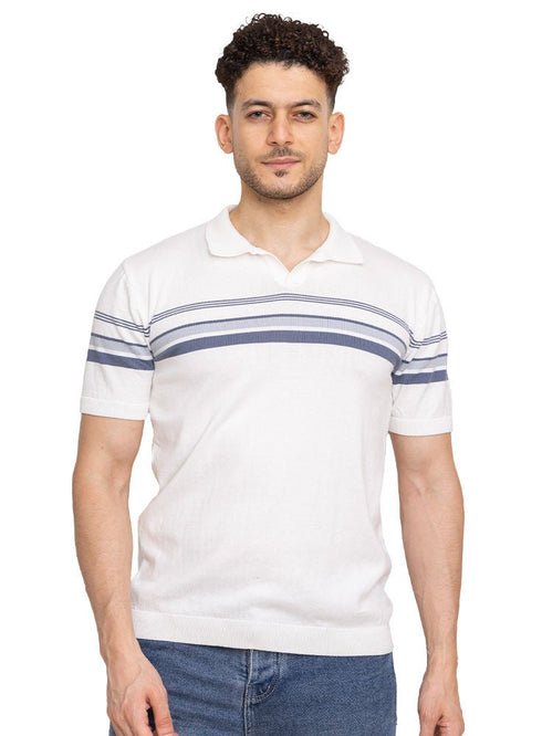 White Design 20 - F - Polo Neck T-Shirt - Khotwh