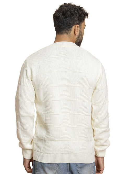 White Design 2433 Round Pullover - Khotwh