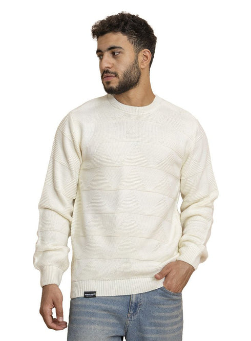 White Design 2433 Round Pullover - Khotwh