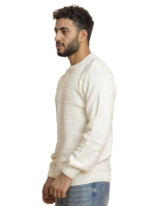 White Design 2433 Round Pullover - Khotwh