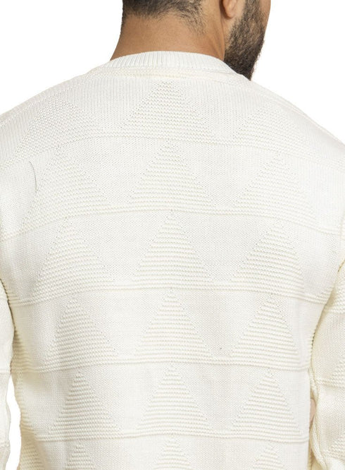 White Design 2433 Round Pullover - Khotwh