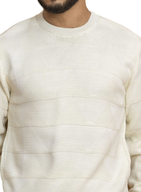White Design 2433 Round Pullover - Khotwh
