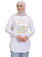 White - Design 28 Printed Long - Sleeve - Khotwh