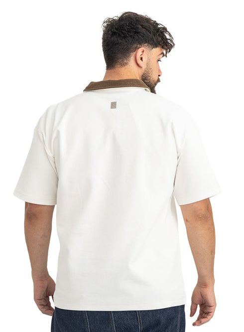 White Design 3082 NF-Polo Neck T-Shirt - Khotwh