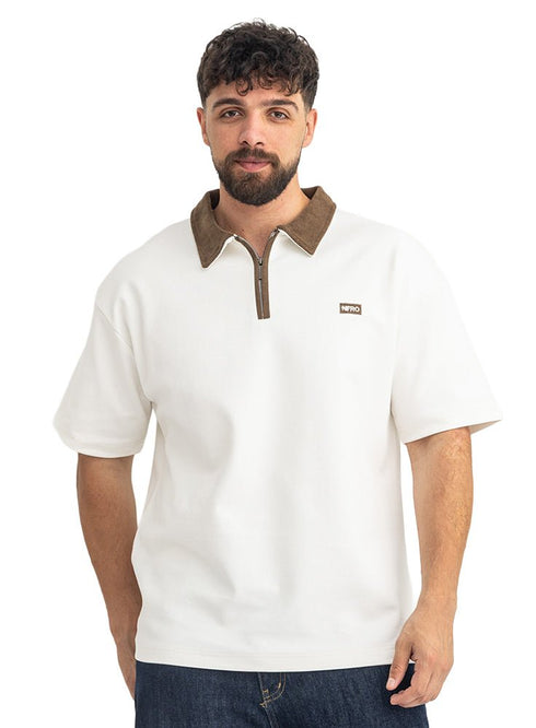 White Design 3082 NF-Polo Neck T-Shirt - Khotwh