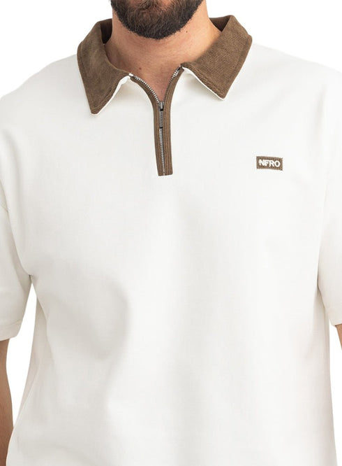 White Design 3082 NF-Polo Neck T-Shirt - Khotwh