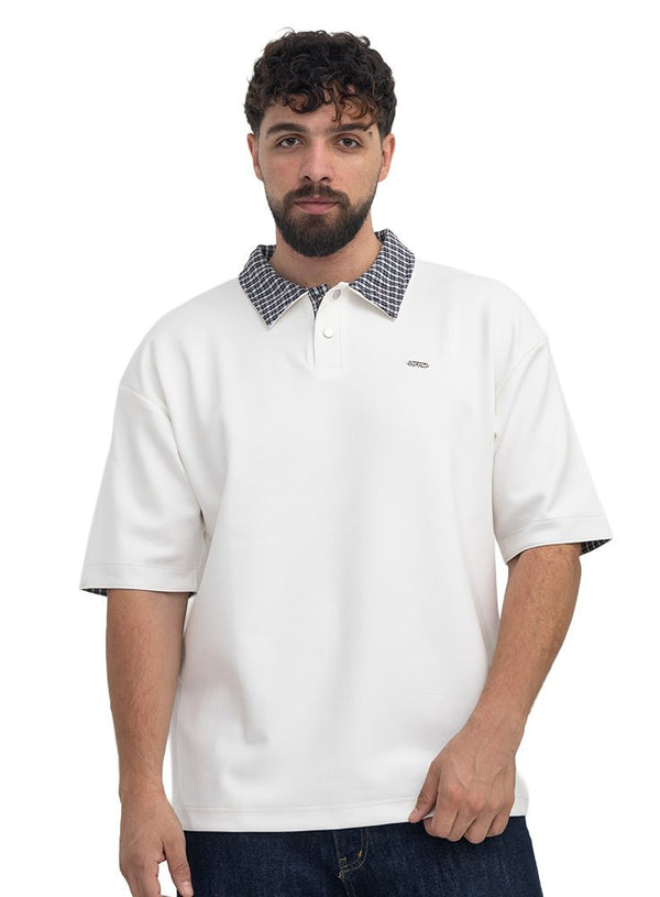 White Design 3096 NF-Polo Neck T-Shirt - Khotwh