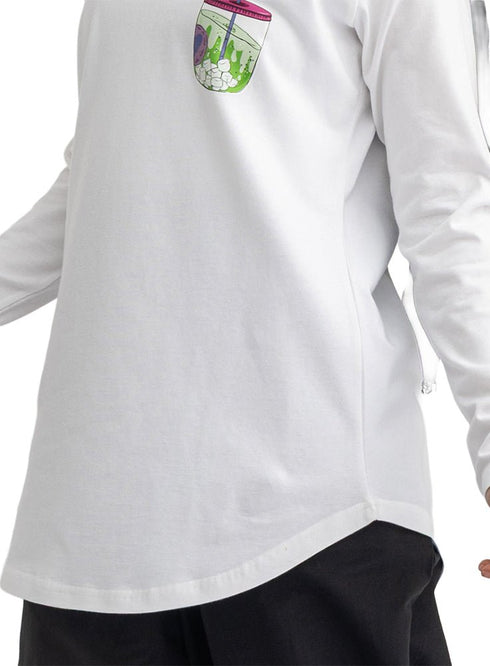 White-Design 4 Printed Long-Sleeve - Khotwh